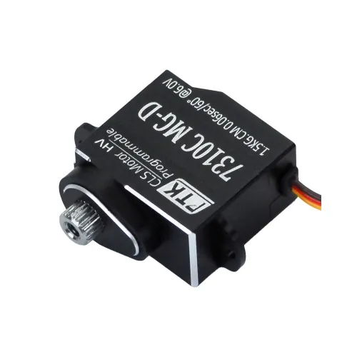 PTK 7310C MG-D 1.5kg Stainless Steel Gear RC Servo for RC Helicopter Aircraft Drones Models
