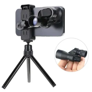 1000x20 Mini Portable High Definition Long Range Clear Monocular Telescope High Magnification Zoom Hunting Camping Mountaineering Fishing Outdoor