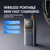 Portable 150Psi Smart Cordless Multifunctional Air Pump Dual Digital Display Tire Inflator 5 Inflation Mode 18650 Lithium Battery with LED Light