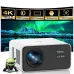 ThundeaL TD85W Portable Full HD 1080P Android 12 Projector 14000 Lumens WiFi 6 & bluetooth-Compatible Auto Focus Keystone Correction Home Theater Built-in 5W Speaker Mini Smart Projector
