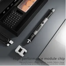 50 in 1 Electric Screwdriver Set Precision Repair Tool Torque 0.4Nm 240RPM Lithium Battery USB Powered Chrome Vanadium Steel Adjustable LED Screen