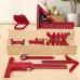 9Pcs Woodworking Square Kit Aluminum Alloy CNC Tools Multi Functional Ruler Set Center Finder Compass Honing Guide Height Gauge For Precision Layout Panel Splicing Grinding