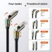 Toocki TQ-X103 PD240W USB-A/USB-C to USB-C/iP Cable with RGB Light PD3.1 Fast Charging Data Transmission Thickened Copper Core Line 2M Long for iPhone 17 17Pro 16 Pro Max 15 14 13 for Huawei Mate XTs for Xiaomi 17pro for SAMSUNG for OPPO