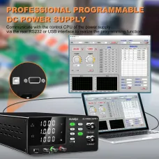 KUAIQU SPPS-D10001 DC Power Supply 1000V 1A 1000W USB RS-232 RS-485 LED Display Programmable Voltage Current Power Supply Multiple Protections