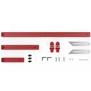 ENJOYWOOD LTG-002 Stair Tread Template Tool Solid Stair Tread Gauge Shelf Layout Tool Stair Tread Measuring Tool Compatible with Many Types of Layout Projects