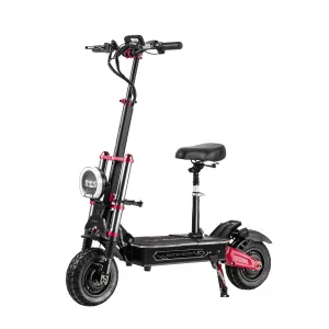 EDIRECT BOYUEDA S5 Electric Scooter 38Ah 60V 3000W*2 Dual Motor Recommended Top Speed 25KM/H 11in Folding Moped Electric Scooter 100-120KM Mileage Electric Scooter Max Load 200Kg