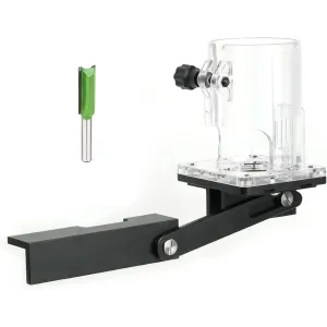 GANWEI Woodworking Slotting Bracket Locator Simple Connector Trimmer Side Milling Woodworking Trimmer Tool For 65mm Base Woodworking