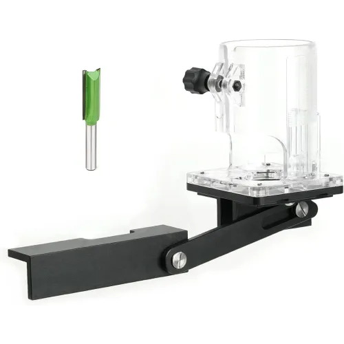 GANWEI Woodworking Slotting Bracket Locator Simple Connector Trimmer Side Milling Woodworking Trimmer Tool For 65mm Base Woodworking