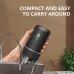 Comfook Portable Electric Coffee Grinder with Ceramic Burr Adjustable Grinding Thickness Rechargeable for Home & Travel