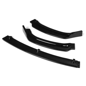 Front Bumper Lip Spolier Splitter Gloss Black For BMW 3 Series F30 F35 2016-2019