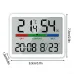 Electronic Multifunctional Magnetic Temperature Clock Wall Clock Digital Alarm Clock Large LCD Display Date Time Temperature and Humidity Display