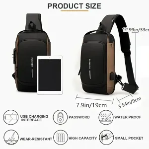 Men Bag Single Shoulder Bag Multi-function Sports Slanting Chest Backpack Anti-Theft Chest Bag