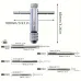 Adjustable T-Handle Ratchet Tap Wrench with 5pcs Metric Tap Set M3-M8 Sturdy Steel Ideal for Metal Wood Plastic Aluminum