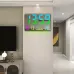 AGSIVO Large RGB Rainbow Digital Wall Clock Alarm Clock Large LED Display with Snooze / Remote Control / Automatic Brightness / Indoor Temperature / Date / Week / 12/24H For Home Office Classroom