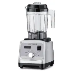 BlitzHome BH-228C Professional 1600W Countertop Blender 6-Leaf Blade 6 Programs Smoothie & Ice Crushing Blender with 2L Jar 600ml Travel Cup 800ml Grinder Cup