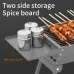 Xmund Portable Folding BBQ Grill Set, Thickened Zinc Alloy for Outdoor Cooking & Camping