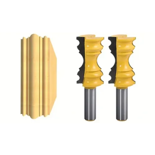 Crown Molding Router Bit 1/2"/8mm/12mm Shank Router Bit Large Elaborate Milling Cutter Chair Rail Molding For Woodworking Tool