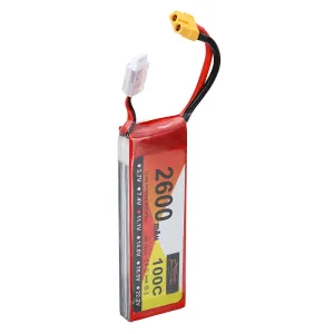ZOP Power 11.1V 2600mAh 100C 3S LiPo Battery XT60 Plug for RC Drone