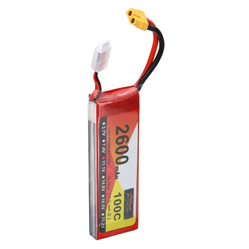 ZOP Power 11.1V 2600mAh 100C 3S LiPo Battery XT60 Plug for RC Drone