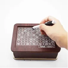 Wooden Coin Bank 1000 Euro Wooden Money Boxes for Kids Gift Boxes Home Decoration Crafts Counter Money Boxes Wooden Crafts Storage Boxes