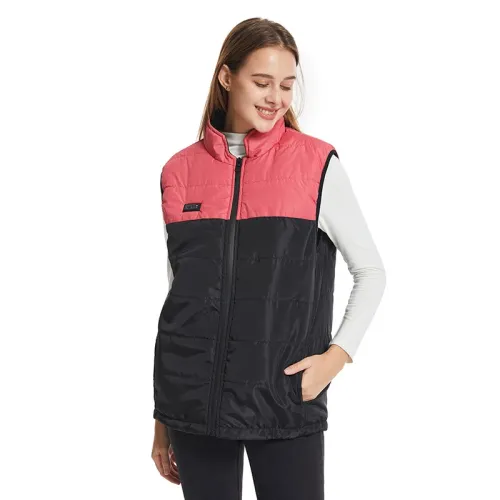 TENGOO HV-2121 Zones Heating Vest Four Switch Control Smart Heated Vest USB Electric Color-blocked Thermal Sleeveless Top Heated Clothing