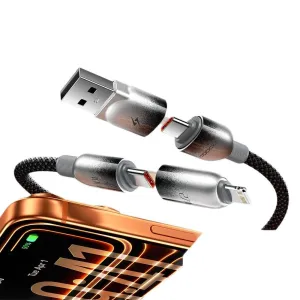 Toocki X118C2 100W USB-A/Type-C to Type-C/iP Cable Fast Charging Data Transmission Tinned Copper Core Line 1.2M Long for iPhone 17 17 Pro Max 16 15 14 for Xiaomi 17pro for Huawei Mate XTs for SAMSUNG for OPPO for VIVO