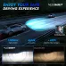 NOVSIGHT A500-N61 2PCS 13000LM/Pair 6500K Car LED Headlight Bulbs for Lighting Modification Cool White LED Headlamp 60W/Pair