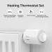 5Pcs Tuya Zigbe Smart Thermostat Radiator Valve Temperature Schedule Setting Window Open Detection Function APP Remote Voice Control Work with Alexa Google Assistance