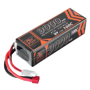 ZOP Power 11.4V 9000mAh 100C 3S LiPo Battery T Deans Plug for RC Car