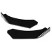 4PCS Black Front Lip Chin Bumper Spoilers Body Kits For Car Universal