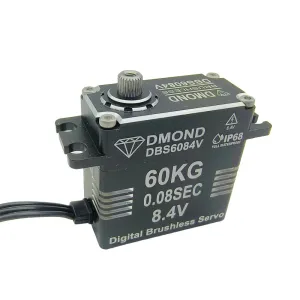 DMOND DBS6084V 60KG 0.08sec 8.4V IP68 Waterproof Digital Brushless RC Servo for 1/8 1/10 RC Crawler Buggys Vehicle Models