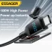 ESSAGER ES-X70 5A 100W USB-A/Type-C to Type-C/iP Digital Display Cable Fast Charging Data Transmission Tinned Copper Core Line 0.25M/1M/2M Long for iPhone 16 16 Pro 15 14 13 for Huawei Pura X for Xiaomi 15 Ultra for Samsung Galaxy S25 Ultra