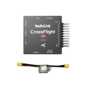 RadioLink CrossFlight-CE Flight Controller 2-12S 10 PWM FC High Dynamic for RC Airplane Fixed Wing Helicopters