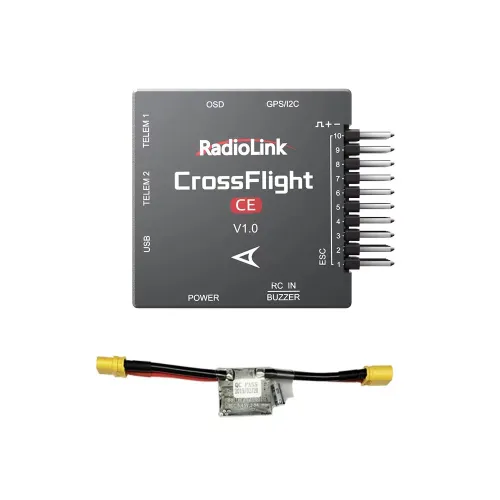 RadioLink CrossFlight-CE Flight Controller 2-12S 10 PWM FC High Dynamic for RC Airplane Fixed Wing Helicopters