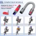 Soft Dusting Brush and Extension Hose for DysonV7 V8 V10 V11 V15 ABS Plastic 63 Inch Vacuum Cleaner Attachment High-Quality Flexible Stretchable Maintenance