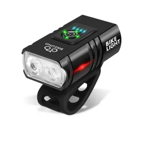 Bike Light Set 1000LM Bright Bicycle Front Light with Smart Taillight, USB Rechargeable MTB Mountain Bicycle Headlight Flashlight Cycling Scooter Lamp