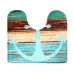 3Pcs Retro Old Style Anchor Non-Slip Bathroom Carpet Toilet Seat Cover Bath Mat Creative Set
