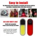 BIKIGHBike Taillight 200mAh Battery 5 Light Modes Type-Rechargeable Waterproof Bicycle Rear Light for Outdoor Cycling