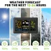 BALDR 5.9 Inch Color Screen Backlit Weather Forecast Clock Backlight Large Screen Weather Station Electronic Thermometer And Hygrometer Weather Forecast Clock