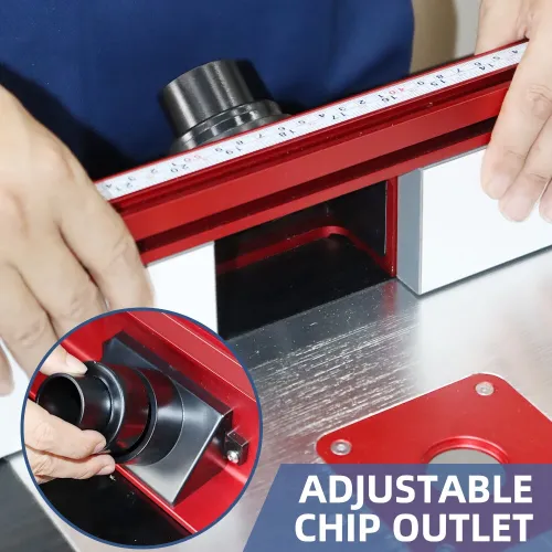 ENJOYWOOD Woodworking Router Table Fence with Dust Collection Fits Most Router Table With Thicknesses Ranging From 3/4" To 1-1/2