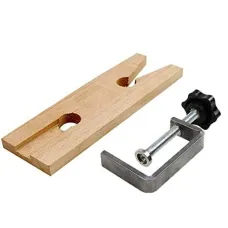 Bench Pin Clamp C Clamp Mount On Bench Table Jewelry Tool Hardwood 9x2 Inches for Sawing Drilling Filing Workbench