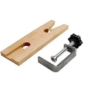 Bench Pin Clamp C Clamp Mount On Bench Table Jewelry Tool Hardwood 9x2 Inches for Sawing Drilling Filing Workbench