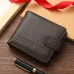 Men Short Wallet Bifold PU Leather Wallet Hasp Coin Purse Credit ID Card Holder Billfold Purse Money Bag
