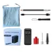 150PSPortable Bike Inflation Air Pump 70W Power Output 2400mAh Power Bank Digital Display USB Rechargeable Smart Mini Flashlight Pump for Bicycle Car Basketball Boat