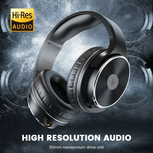 OneOdio Studio HiFi Headphone 50mm Dual Dynamic Drivers Hi-res Audio Mixing Recording 3.5mm 6.35mm Jack Wired Monitor Headphone for DJ Guitar PC