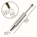 Stainless Steel Jewelry Tweezers Four Claw Design 63mm Anti Slip Grip Rust Resistant Tool for Gemstone Beads Small Parts Jewelry Crafting Workshops