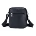 BULLCAPTAIN Genuine Leather Mens Crossbody Bag Compact Messenger Bag Portable Zipper Design Business Casual Fashion Shoulder Bag for Travel Work
