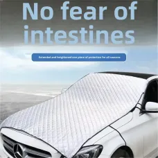 Car Sunshade Hood Windshield Snow Covers Heat Insulation Waterproof Windproof UVA Protection Foldable Front Cover Auto Accessories