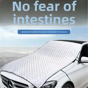 Car Sunshade Hood Windshield Snow Covers Heat Insulation Waterproof Windproof UVA Protection Foldable Front Cover Auto Accessories