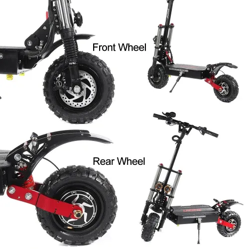 LAOTI60V 38.4Ah 2800W 11 inch Electric Scooter Hub Motor Front/Rear Drive Brushless Motor with Vacuum Off-Road Tires for LAOTITI30 Replacement